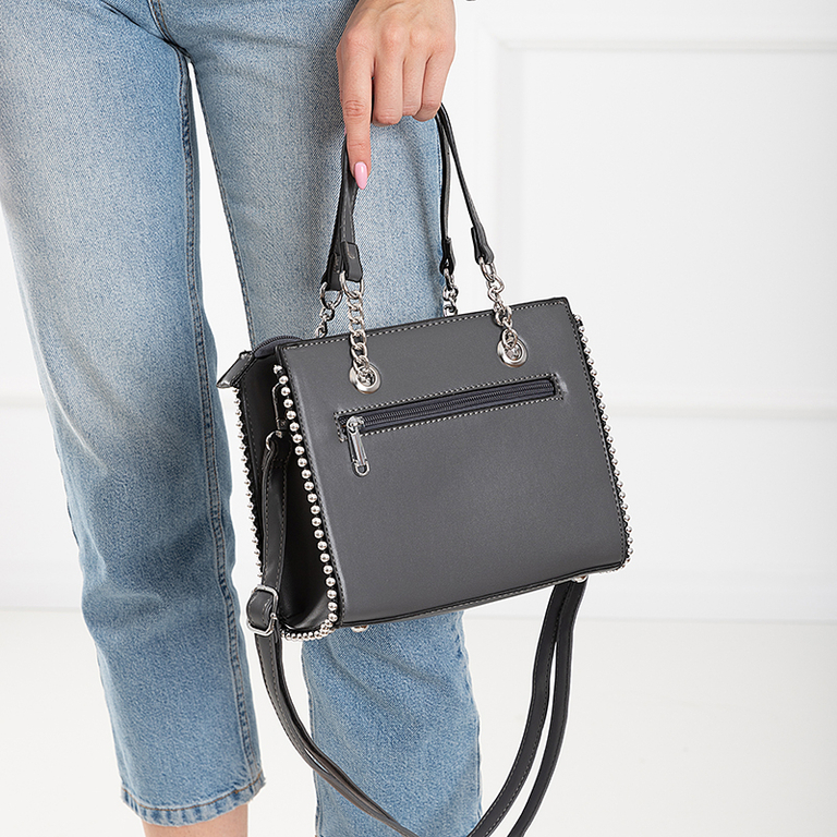 Gray small women's handbag - Accessories