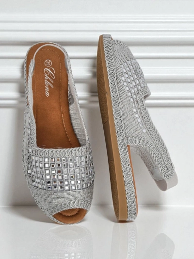 Royalfashion Sandalias Espadrilles de Mujer Belle Sparkle
