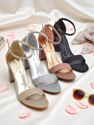 Royalfashion Spīdīgas sieviešu sandales Stella Glam