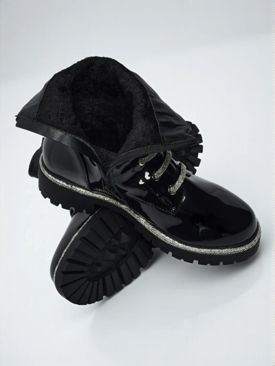 Gelakte Fjorra veterlaarsjes voor dames