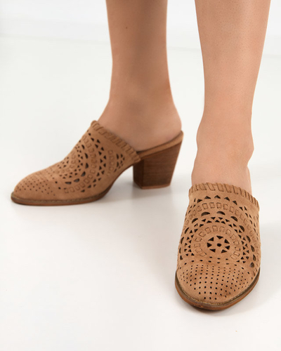OUTLET Light brown women's Aqarion high heel shoes - Footwear