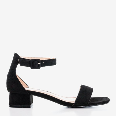 Black low-heeled sandals Torita - Footwear