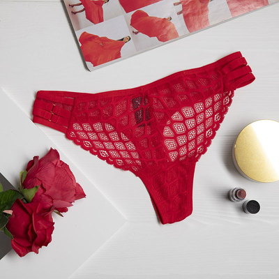 Women's red lace thong - Underwear