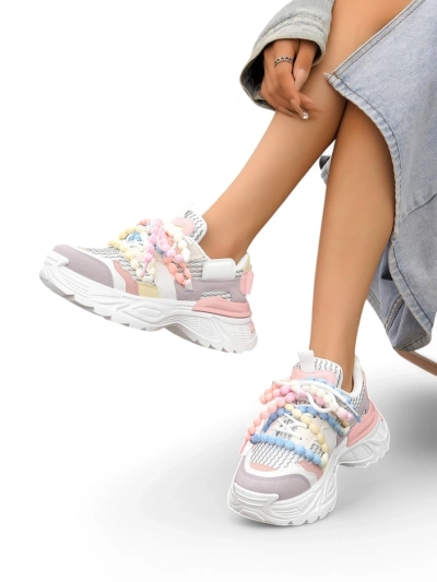 Royalfashion Women's sporty sneakers on a thicker sole Loness