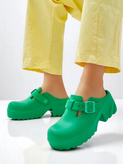 Royalfashion Women's rubber heeled sandals Voxones