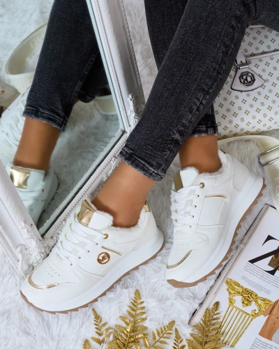 Royalfashion Siltas sieviešu kedas ar kažokādu Boris