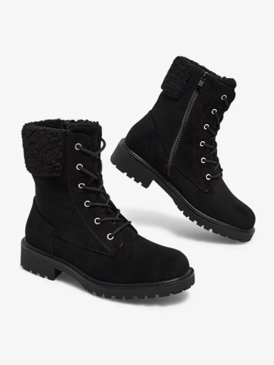 Eco suede laced women's ankle boots Trevolla