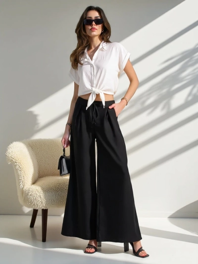 Royalfashion Широкие женские брюки