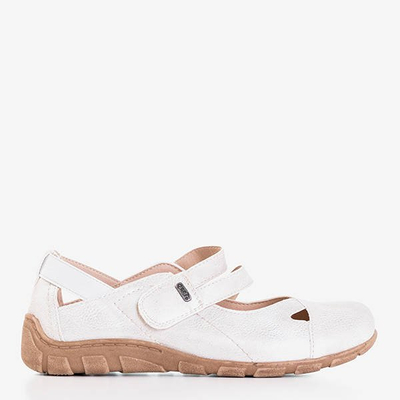 Women's white low cut Perte shoes - Footwear