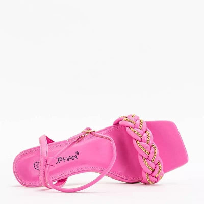 OUTLET Fuchsia women's sandals on a pin Tenedi - Footwear