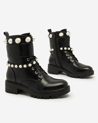 Royalfashion Women's bagger boots in black Fessefy