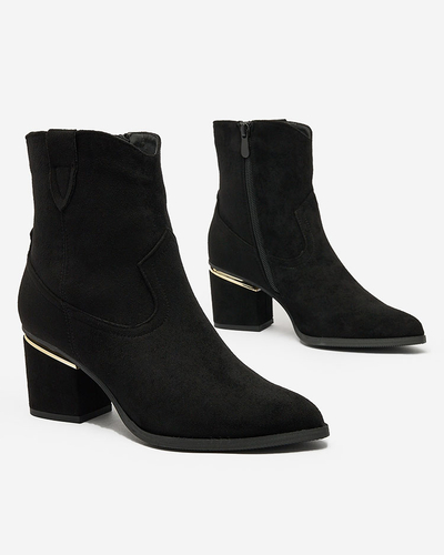 Royalfashion Black women's boots on a post Estrate