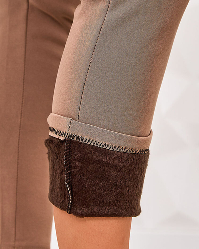 Royalfashion Sieviešu siltinātas tegingi bikses