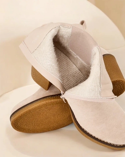 Royalfashion Eco-suede women's boots on the post Bregianka