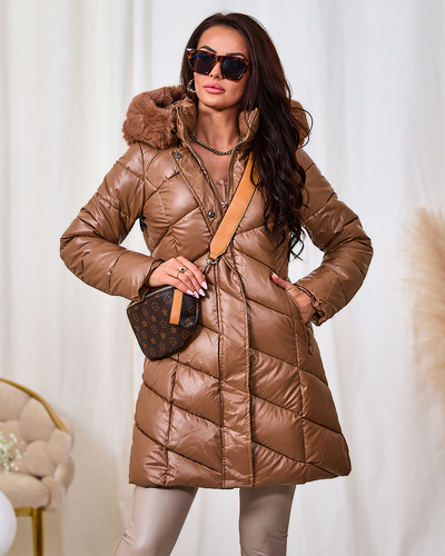 Royalfashion Светло-коричневая женская куртка