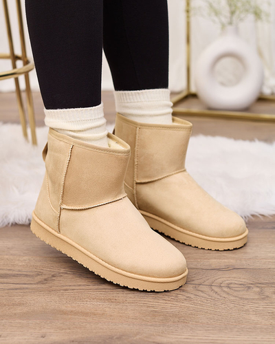 Royalfashion Women's boots a'la snow boots in beige Regodo