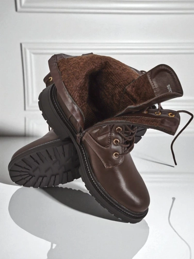 Sable Rose Quilted Faux Leather Ankle Boots