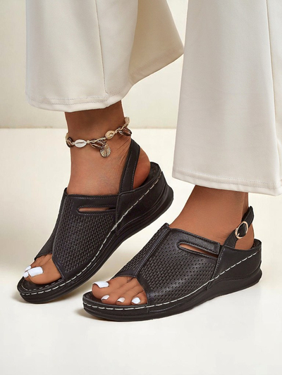 Royalfashion Women's Low Wedge Sandals Mira