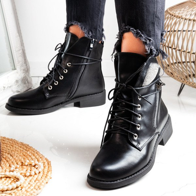 Black eco-leather baggers Maricela - Footwear