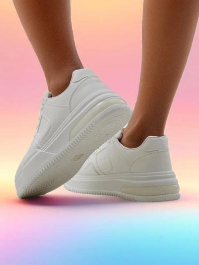 Royalfashion Women's sporty sneakers Whit