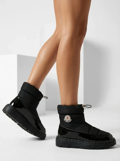 Royalfashion Sieviešu slips-on sniega zābaki melnā krāsā Ireda