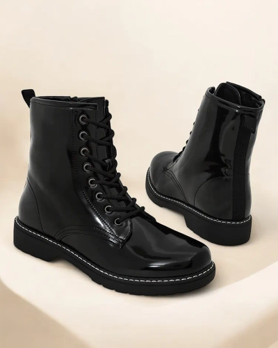 Royalfashion Women's lace-up ankle boots Lacerro