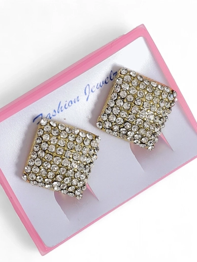 Royalfashion Women's Clip-on Earrings with Cubic Zirconia