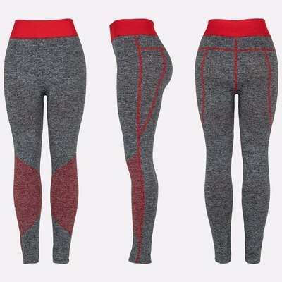 Gray gaiters with red inserts - Pants 1
