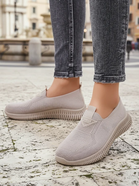 Royalfashion Women's Slip-on Fabric Sports Shoes Serra