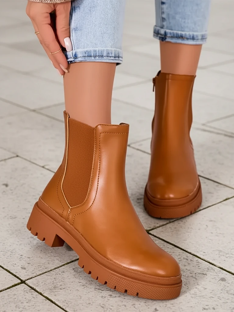 Royalfashion Sieviešu eko ādas zābaki Dovivas