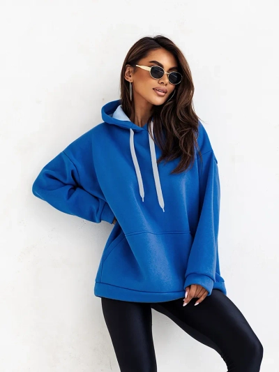 Royalfashion Sieviešu oversize jaka ar kapuci