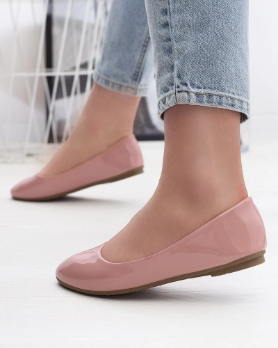 Pink Women's Lacquered Ballerinas Fama - Footwear