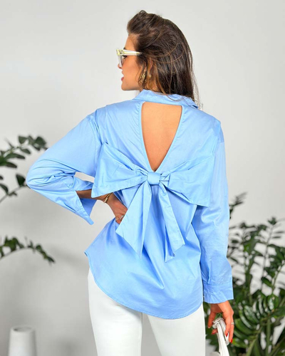 Royalfashion Women's shirt with bow