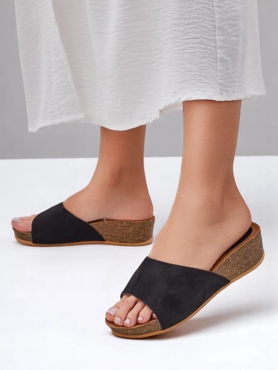 Royalfashion Women's low wedge sandals Maderas