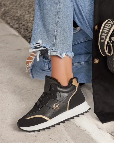 Royalfashion Insulated women's sneakers with fur Ozzix