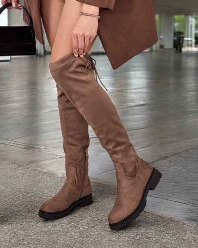 Royalfashion Women's slip-on knee-high boots Robus