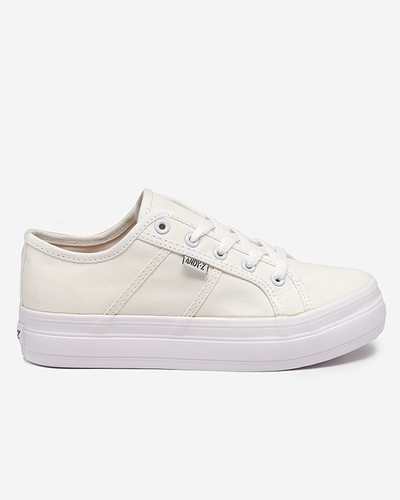 OUTLET Women's sneakers, ecru color, Colanti. Footwear