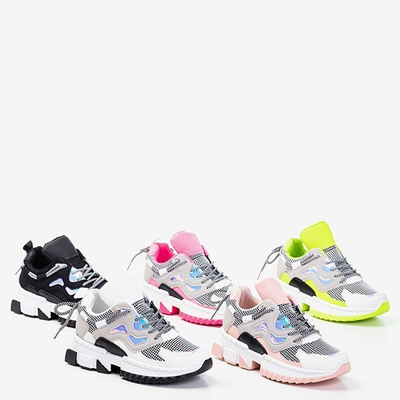 Neon green women's sports shoes Crazy - Footwear