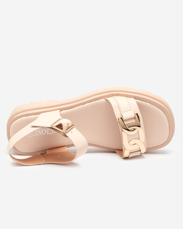 Beige women's sandals Blascita - Footwear