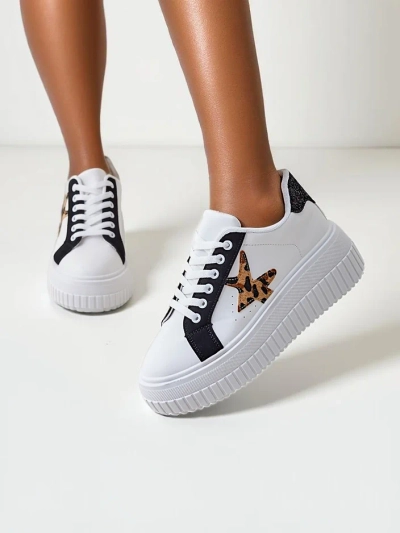 Royalfashion Women's platform sports sneakers Elin