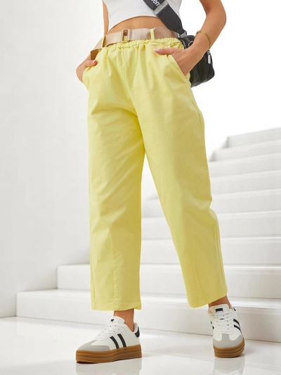 Royalfashion Cotton straight women's trousers fabric