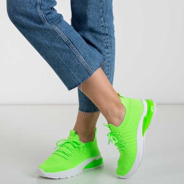 Neon green women's sports shoes Brighton - Footwear 1