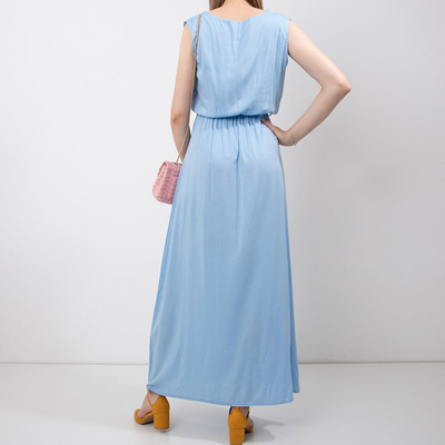 Women's blue maxi dress - Clothing