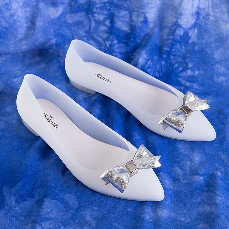 Women's white melissa with a Maritisa bow - Shoes