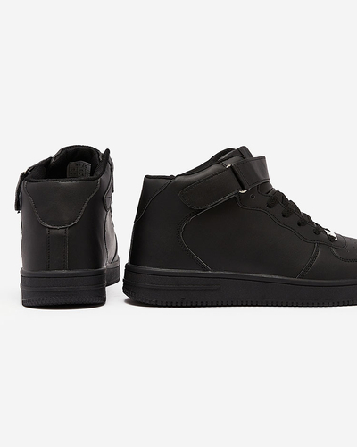 Royalfashion Men's sporty high-top sneakers in black Detocci