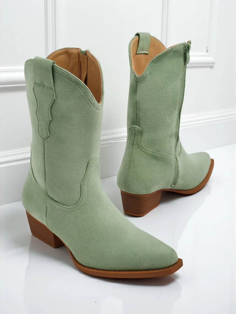 Женские ковбойские ботинки из эко-замши SpireHush