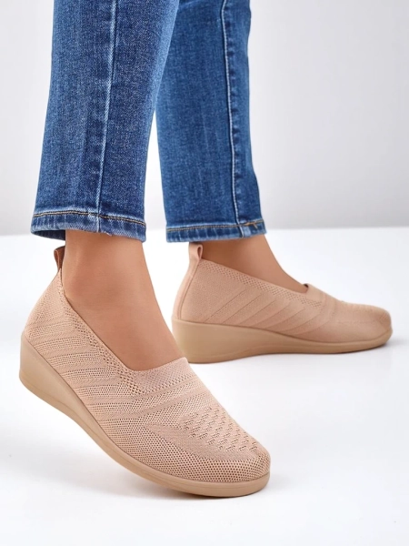 Royalfashion Women's moccasins on a low wedge Epoles