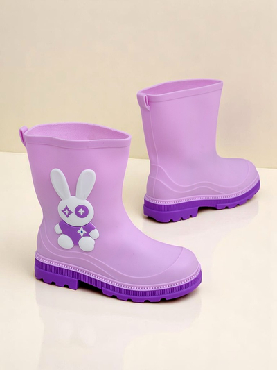Royalfashion Children's Rain Boots with Bunny Splash