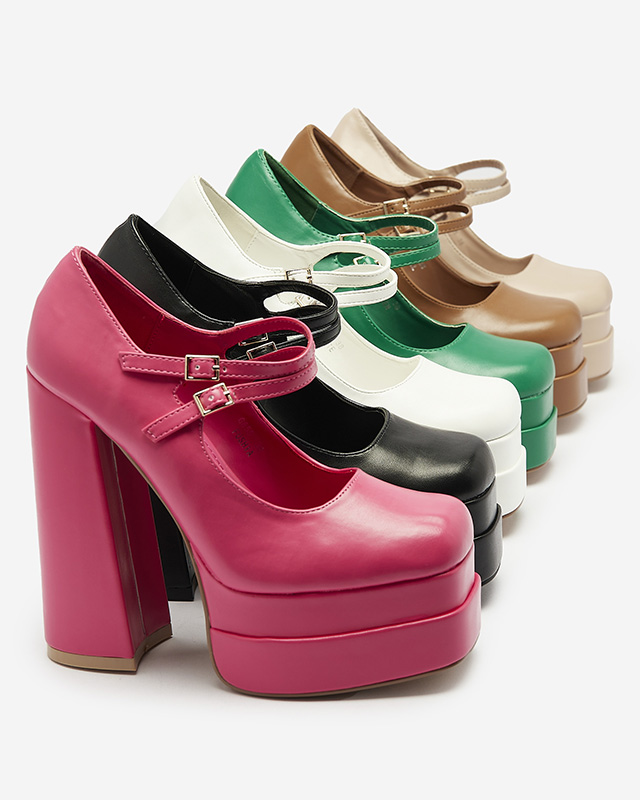 Зеленые женские туфли на высокой шпильке Edisa - Обувь