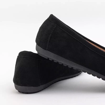 OUTLET Black women's moccasins with Sefarina decoration - Footwear